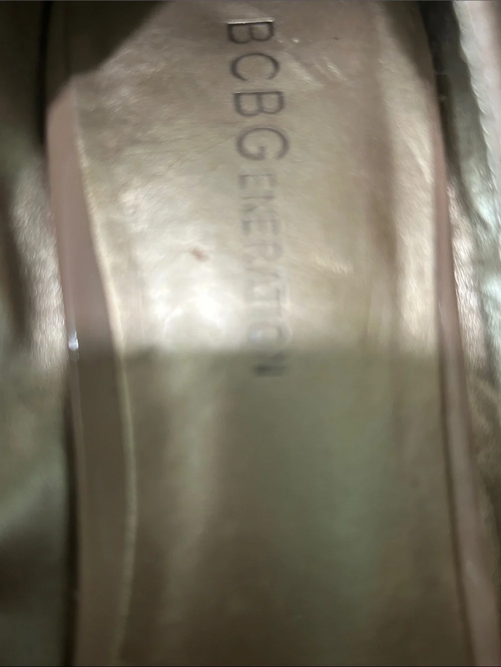 BCBGeneration Patent Nude Wedge Pumps